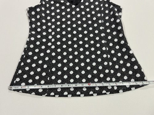 Maeve by Anthropologie Jacquard gepunktetes ärmelloses Tanktop Schößchen Größe Medium - Bild 9 von 12