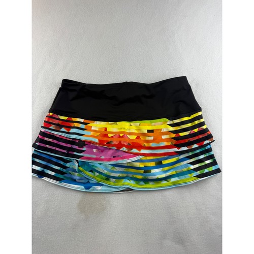 Lucky in Love Damen Rock Größe M Mehrfarbig Geometrisches Muster Rüschen Tennis Golf - Bild 4 von 6