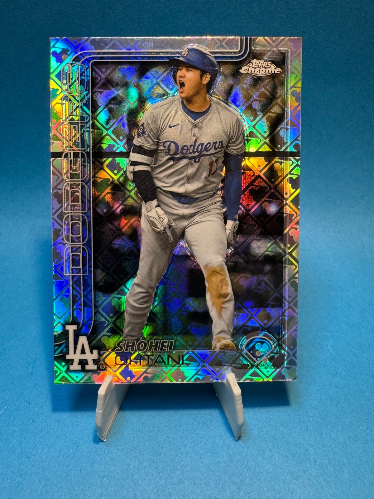 2025 Topps Chrome Logofractor #1 Shohei Ohtani Dodgers Image Variation SSP