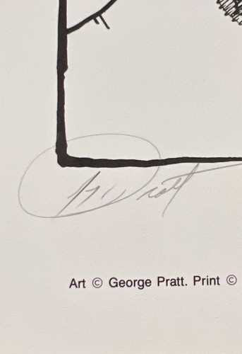George Pratt "Ruinas" 19"x13" Firmado Arte Impresión Gráfico Coleccionables 45/250 - Imagen 3 de 4