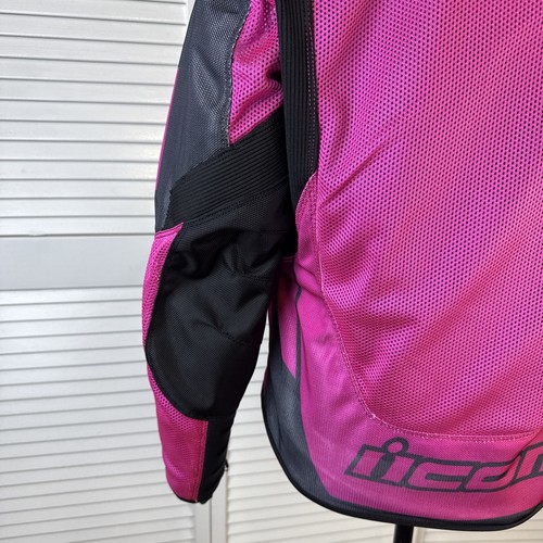 Icon Anthem 2 Motorcycle Mesh Riding Pink Jacket Padded Liner Women’s Small - Bild 6 von 24
