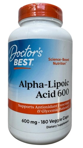 Doctor's Best Alpha-Liponsäure Kapseln 600 mg 180 Stück Ex: 7/26 kostenloser Versand