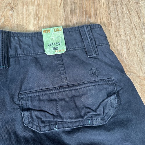 NUEVO Pantalones Cortos Fat Face Para Hombre Talla 38 Ocean Navy Chino Cove Frente Plano 5 Bolsillos - Imagen 3 de 6