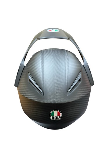 New AGV AX9 Carbon Helmet Matte Carbon Black Small - Picture 3 of 9