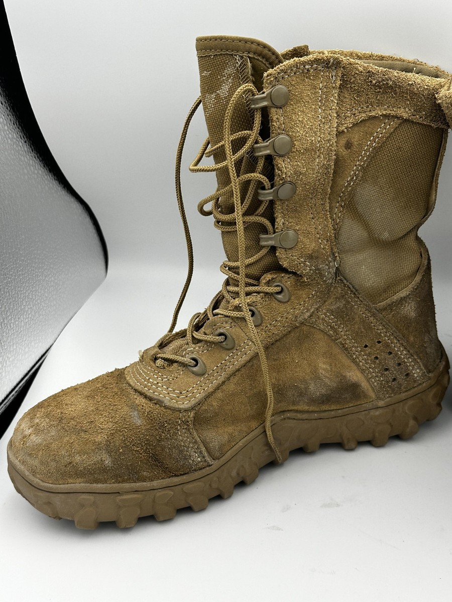 Rocky Boots Steel Toe Coyote Brown Shoes Mens Size 6 Wide