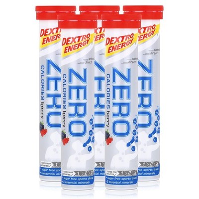 Dextro Energy Zero Calories Brausetabletten Berry 80g (5er Pack)