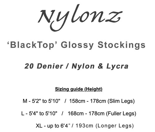 NYLONZ - 'BlackTop' transparente glänzende Strümpfe - 2 Paar Pack / 7 Farben / alle Größen - Bild 2 von 9