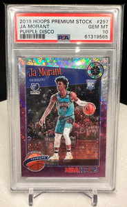 Ja Morant PSA鑑定 9/10 RCサインカード 2019-20 Donruss Optic JA MORANT Holo Prizm Rated Rookie