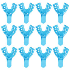 Dental Impression Tray 12 Pcs, Perforated Disposable Impression Trays, 4 Me