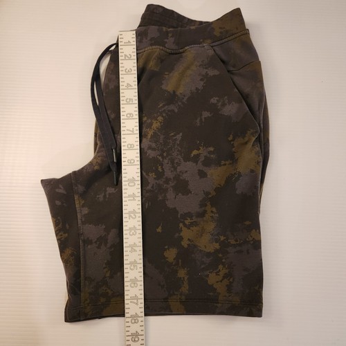 Lululemon City Sweat Short 9" Mens XL Orbital Tie Dye Olive Drawstring - Picture 4 of 5