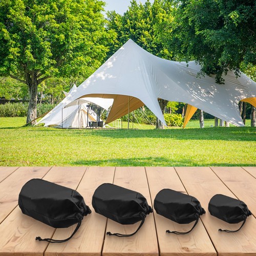 Storage Bag Set of 4 with Adjustable Drawstrings for Camping Essentials - Afbeelding 11 van 12