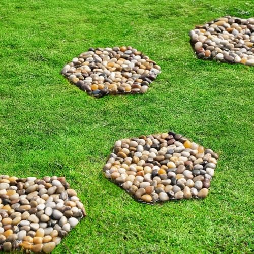 River Rocks Stepping Stones Pavers Outdoor for Garden Walkway, Pebbles - Picture 8 of 8