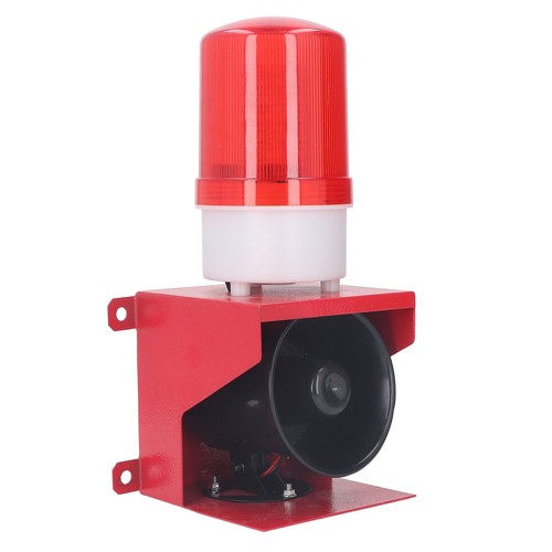Siren Alarm Outdoor 115dB Sound Light Horn Emergency Strobe Warn Light DC24V - Picture 9 of 12