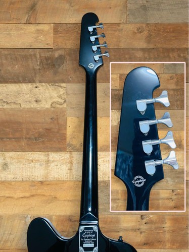 Epiphone Custom Shop Thunderbird Bass Ebony Electric Bass Guitar Used Product - Picture 6 of 10