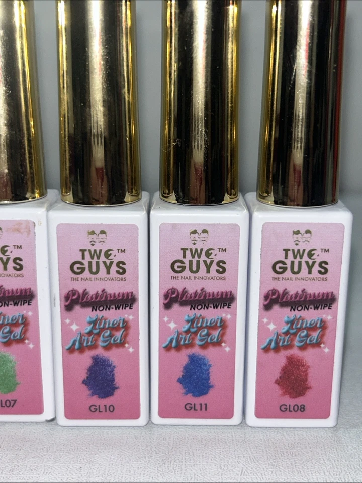 6 New Two Guys Platinum Liner Art Gel For Nails - Image 3 of 4