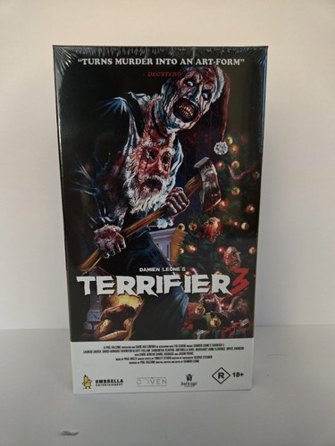 Terrifier 3 (2025) Promotional VHS Tape Umbrella Entertainment Item Is Mint🖤🔥