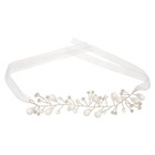 2 stücke Perlen Armband mit Garn Ribbon Hochzeit Hand Braut Handgelenk