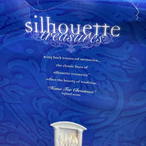 DEPARTMENT 56 Village Silhouette Treasures Home for Christmas Lighted 2000 - Picture 20 of 24