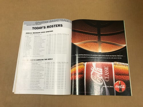 Michigan State Spartans vs. North Carolina Game Program - 29 de noviembre de 2000 - Imagen 3 de 5
