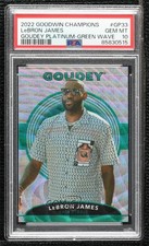 2022 Goodwin Champions Goudey Platinum Green Wave /10 LeBron James PSA 10 GEM MT