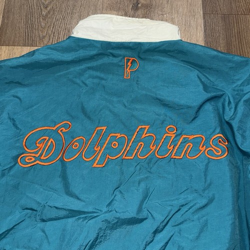 Vintage Miami Dolphins Jacket Pro Player Windbreaker Full Zip Retro Mens Large - Picture 19 of 19