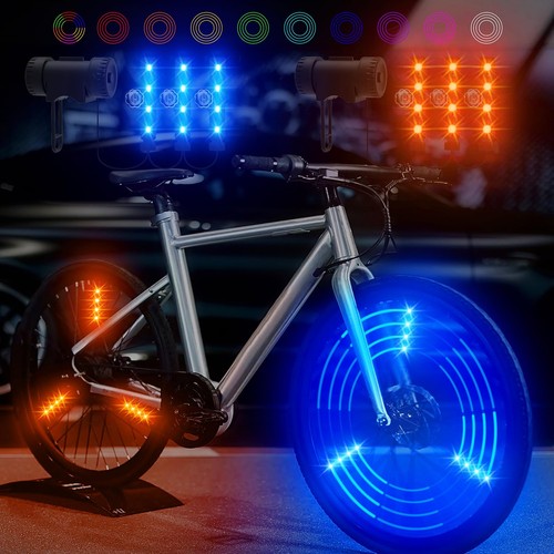 LED Bike Wheel Lights,Bike Spoke Lights with Batteries Included, 6 Lights Str... - Picture 7 of 7