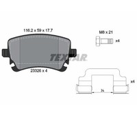 Textar BremsbeläGe Hinterachse FüR Audi A4 (B6 B7) A6 (C6) Bentley Continental (