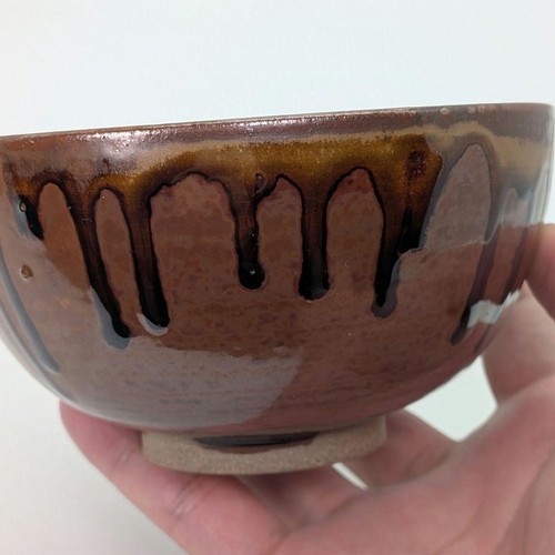 Takatori Ware Tea Bowl by Aokiyama Onimaru Kakewake Chawan with Box - Picture 10 of 20
