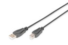 DIGITUS USB 2.0 Anschluss-Kabel - 5m - Verbindungs-Kabel von USB A auf USB B - H