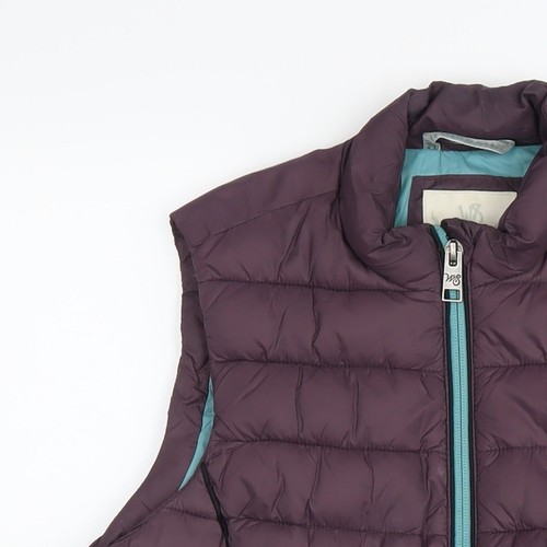 White Stuff Women's Purple Puffer Waistcoat Size 8 Casual - Picture 11 of 12
