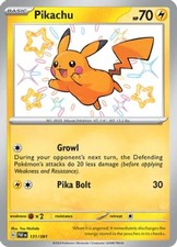 NM-Mint Pikachu - 131/091 - Shiny Rare Pokemon Paldean Fates
