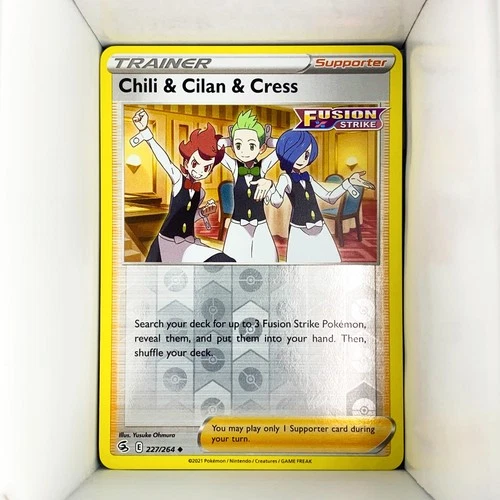 Chili Cilan Cress 227/264 Trainer Fusion Strike English reverse holo