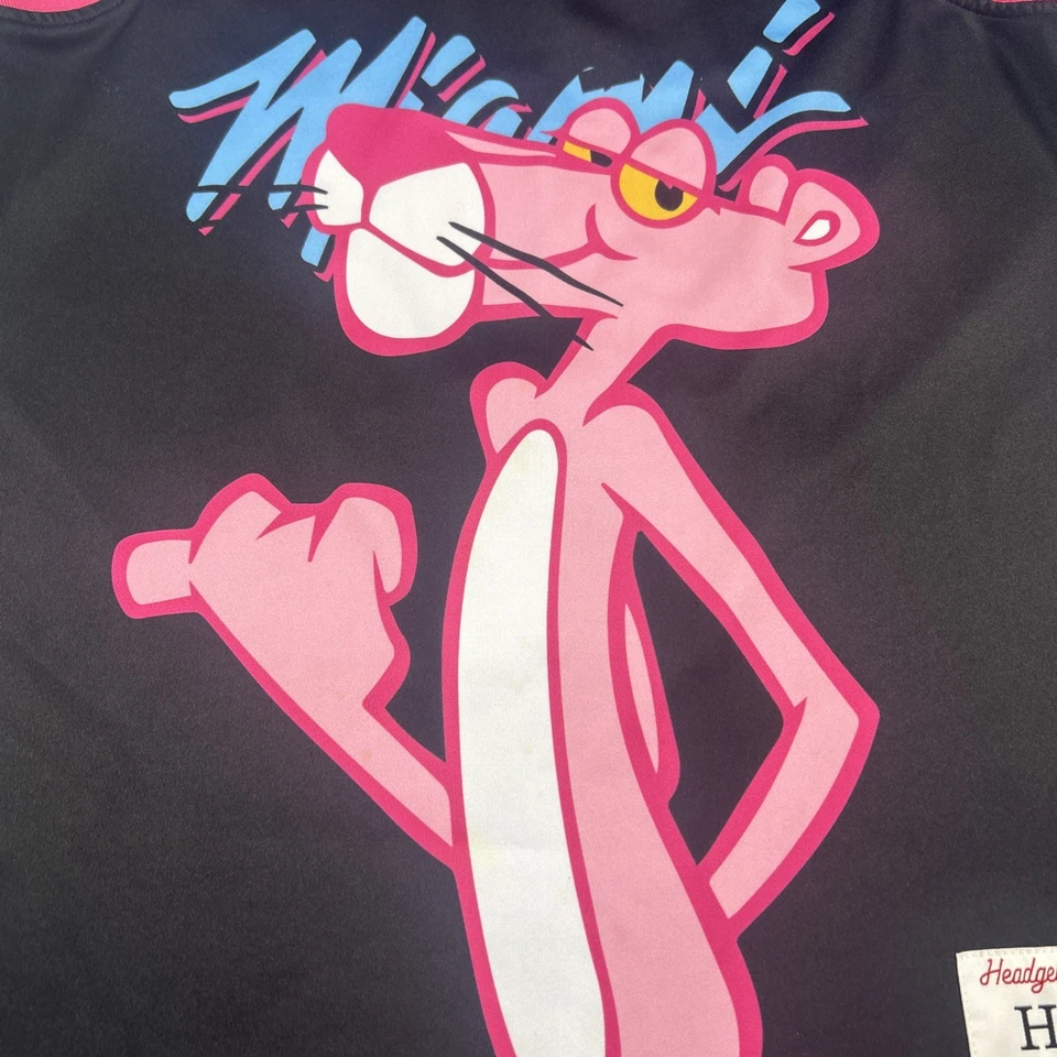 Pink Panther Miami Headgear Classics Embroidered Basketball Jersey Med. Cartoon - Image 2 of 4