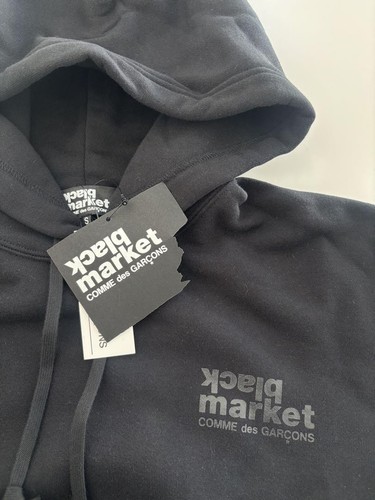COMME des GARCONS Stussy Black Market Hoodie Limited Edition Size S - Picture 3 of 5