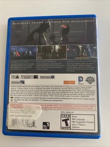 Batman: Arkham Origins Blackgate (Sony PlayStation Vita PS Vita, 2013) - Picture 3 of 5