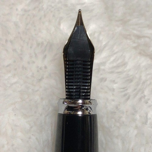 ☆Nueva Pluma Estilográfica Diplomat Descontinuada, Rohm Guilloche Lapislázuli Negro Nuevo en Caja - Imagen 8 de 10