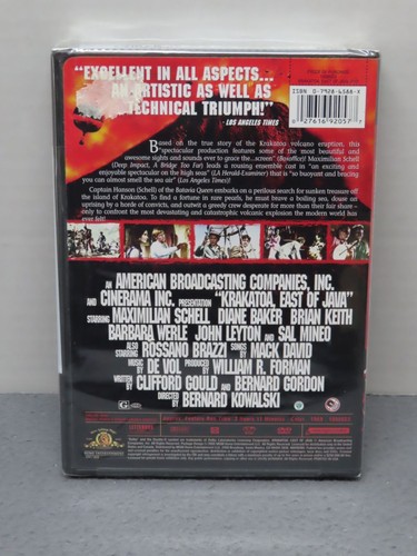 Krakatoa East of Java (DVD, 2005) NEW Sealed Maximilian Schell Diane Baker - Picture 2 of 2