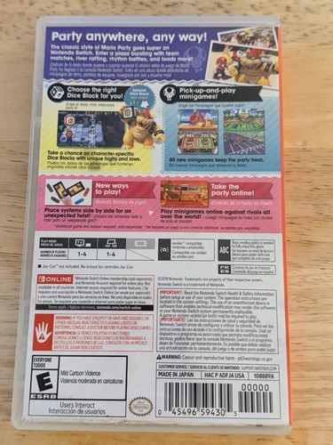 Super Mario Party SIN JUEGO Nintendo Switch Original SOLO ESTUCHE DE REPUESTO - Imagen 3 de 3