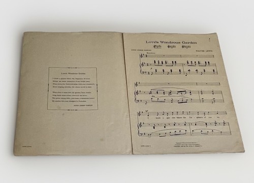 Partituras de pianoforte de colección/antiguas lote de 5 Lotus Land, Love’s Wondrous Garden - Imagen 15 de 22