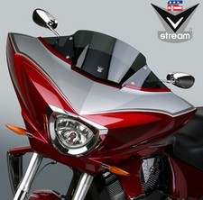 National Cycle Dark Tint 8.25 in. FMR Hardcoated VStream Windscreen for Victory