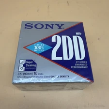 Sony MFD 2DD 3.5 Inch Micro Floppydisk Double Density 10 Pack 1MB New in Box