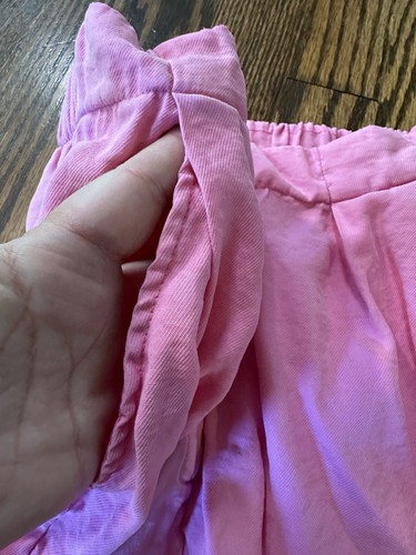 Zara Girl's Size 13-14 High Waist Wide Leg Pants Hot Pink Bright Pink Trousers - Picture 3 of 11