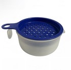 Tupperware Grater With Handled Container 9cm Blue Clear Kitchen Tool