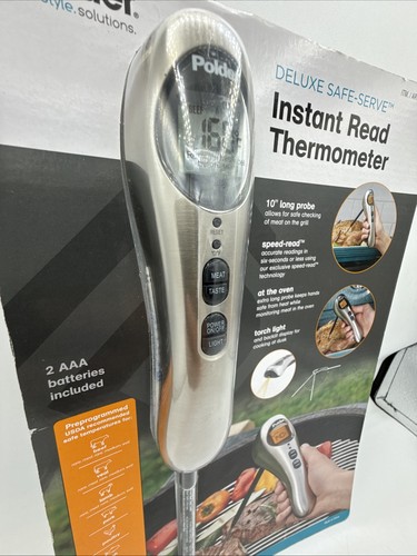 Polder, Deluxe Safe-Serve Instant Read BBQ Meat Thermometer Grill Oven #9 - Picture 5 of 10