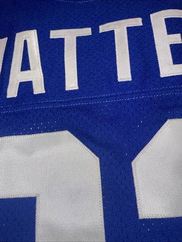 Authentic Ricky Watters Seattle Seahawks Wilson Trikot Blau Herren 52 Genäht EUC 90s - Bild 3 von 12