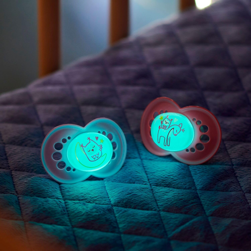 Original Night Succhietto 16+ Mesi (Set Da 2), Ciuccio 16 36 Mesi Silicone E Or - Foto 8 di 12
