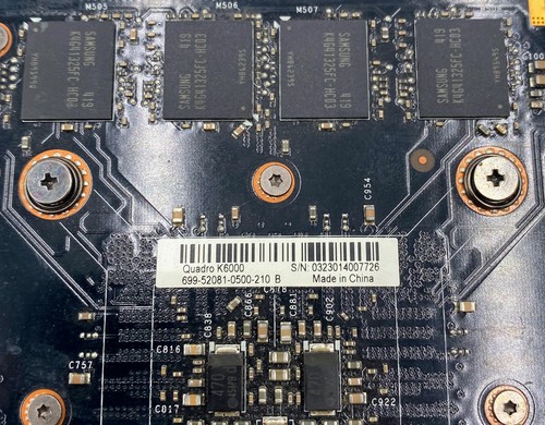 NVIDIA Quadro K6000 699-52081-0500-210 12GB PCIe Graphics Card - Picture 5 of 5