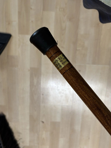 Bubba Stick Solid Brass Ball Handle Cane Walking Stick Brown Wood Rubber 39 in - Picture 6 of 6