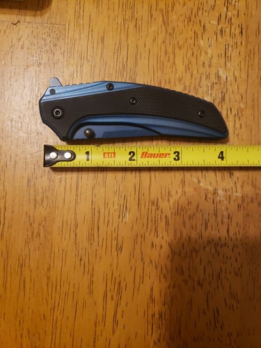 Kershaw Outright 8320 Assisted Open Plain Edge Pocket Knife Used With Bent Tip - Picture 13 of 14