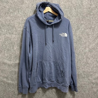 The North Face Hoodie Mens XXL Blue Never Stop Exploring Pullover Sweatshirt